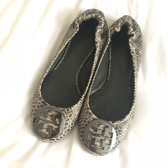 {Tory Burch} snakeskin ballet flats - Picture 2 of 8